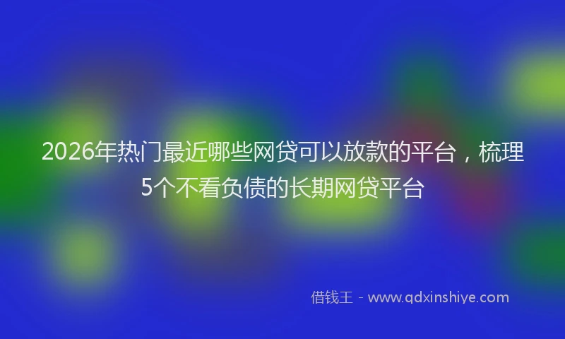 2026年热门最近哪些网贷可以放款的平台，梳理5个不看负债的长期网贷平台