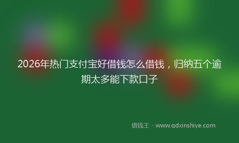 2026年热门支付宝好借钱怎么借钱，归纳五个逾期太多能下款口子