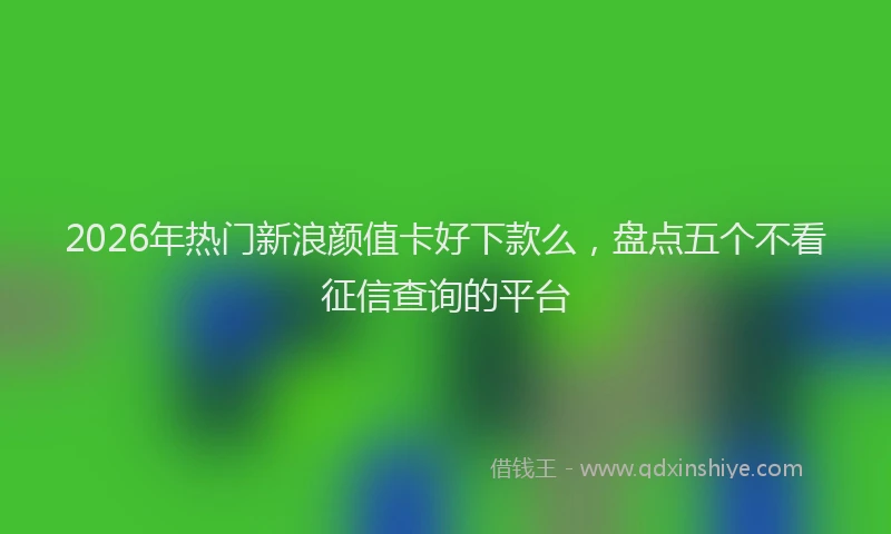 2026年热门新浪颜值卡好下款么，盘点五个不看征信查询的平台