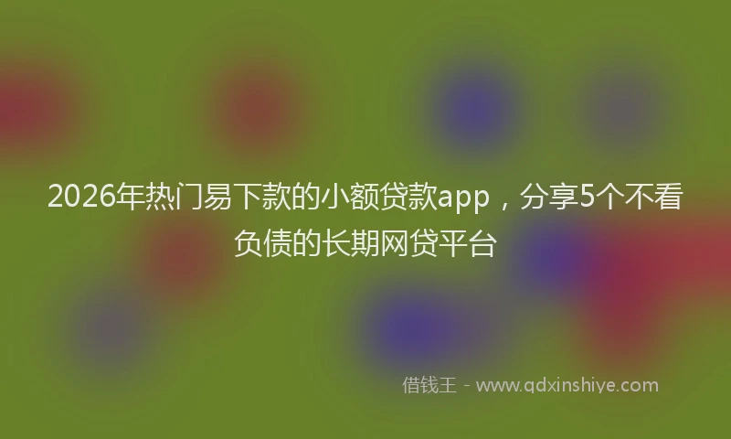 2026年热门易下款的小额贷款app，分享5个不看负债的长期网贷平台