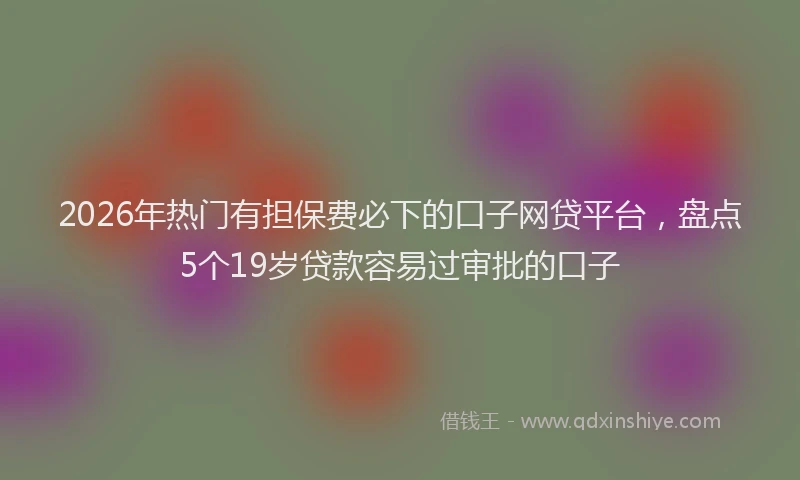 2026年热门有担保费必下的口子网贷平台，盘点5个19岁贷款容易过审批的口子