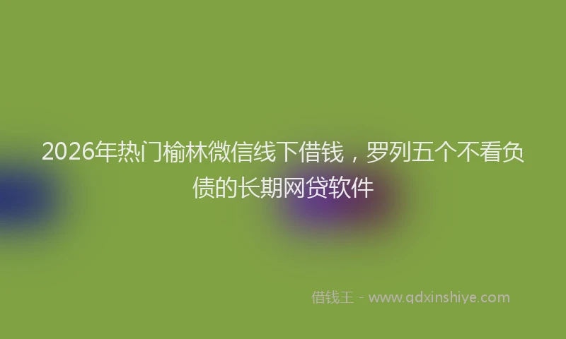 2026年热门榆林微信线下借钱，罗列五个不看负债的长期网贷软件