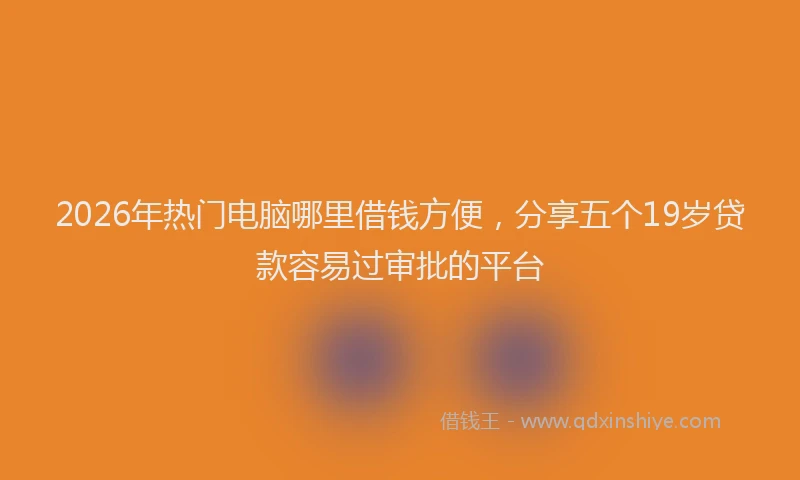 2026年热门电脑哪里借钱方便，分享五个19岁贷款容易过审批的平台