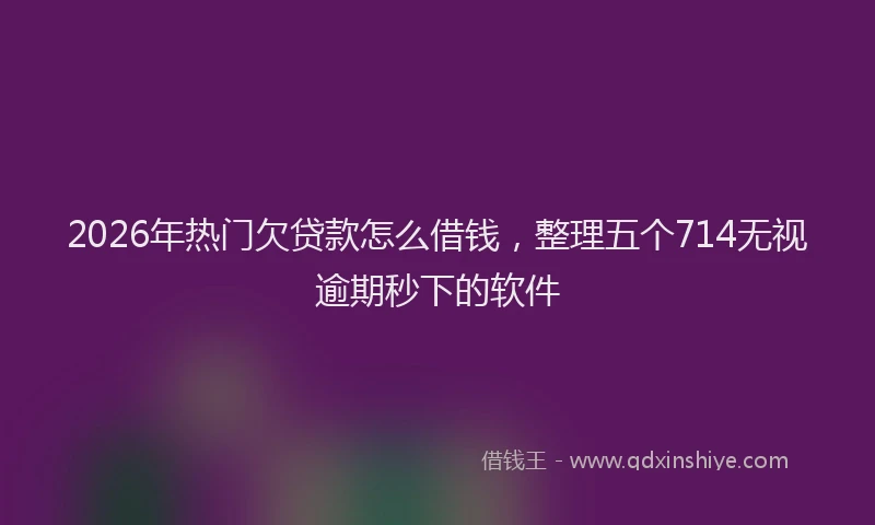 2026年热门欠贷款怎么借钱，整理五个714无视逾期秒下的软件