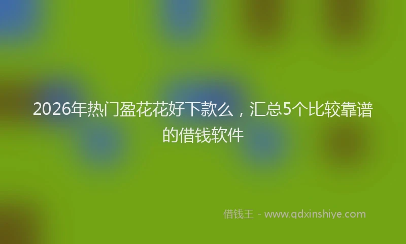 2026年热门盈花花好下款么，汇总5个比较靠谱的借钱软件