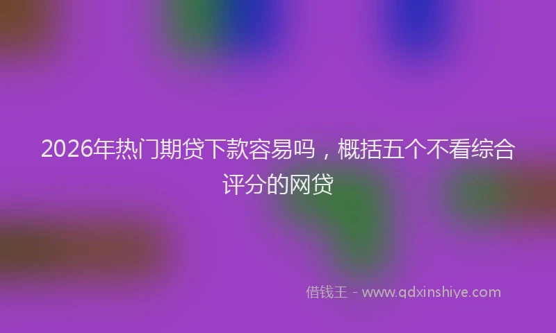 2026年热门期贷下款容易吗，概括五个不看综合评分的网贷