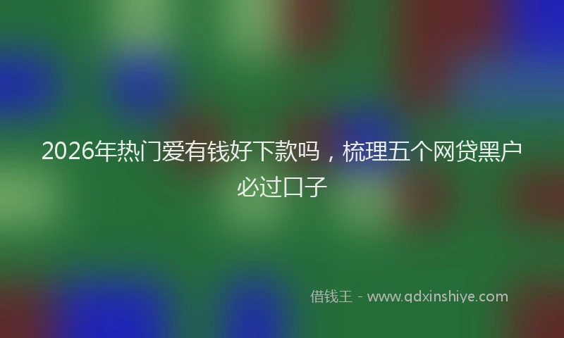 2026年热门爱有钱好下款吗，梳理五个网贷黑户必过口子