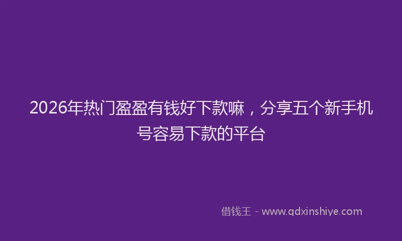 2026年热门盈盈有钱好下款嘛，分享五个新手机号容易下款的平台