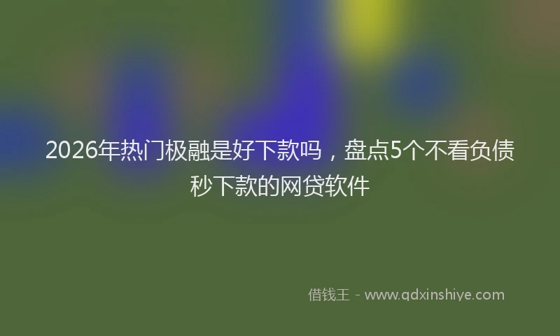 2026年热门极融是好下款吗，盘点5个不看负债秒下款的网贷软件