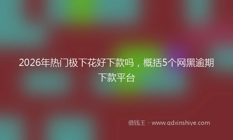 2026年热门极下花好下款吗，概括5个网黑逾期下款平台