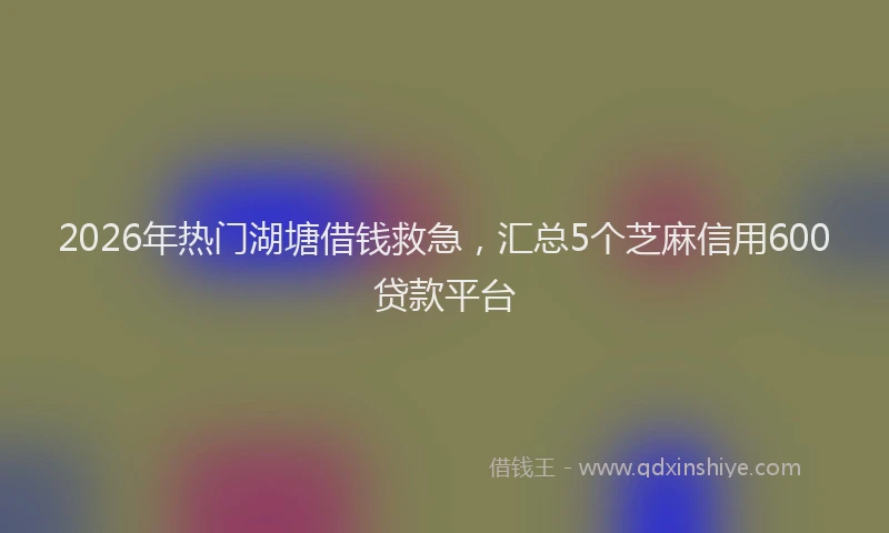 2026年热门湖塘借钱救急，汇总5个芝麻信用600贷款平台