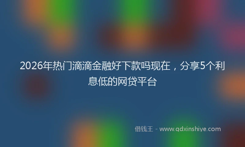 2026年热门滴滴金融好下款吗现在，分享5个利息低的网贷平台