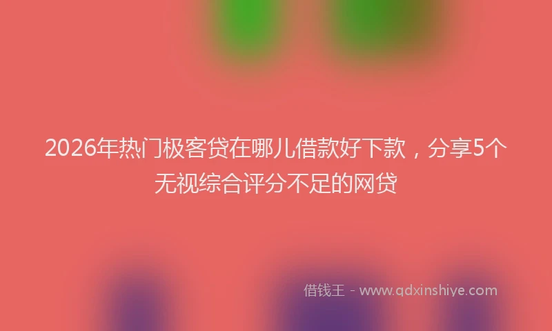 2026年热门极客贷在哪儿借款好下款，分享5个无视综合评分不足的网贷