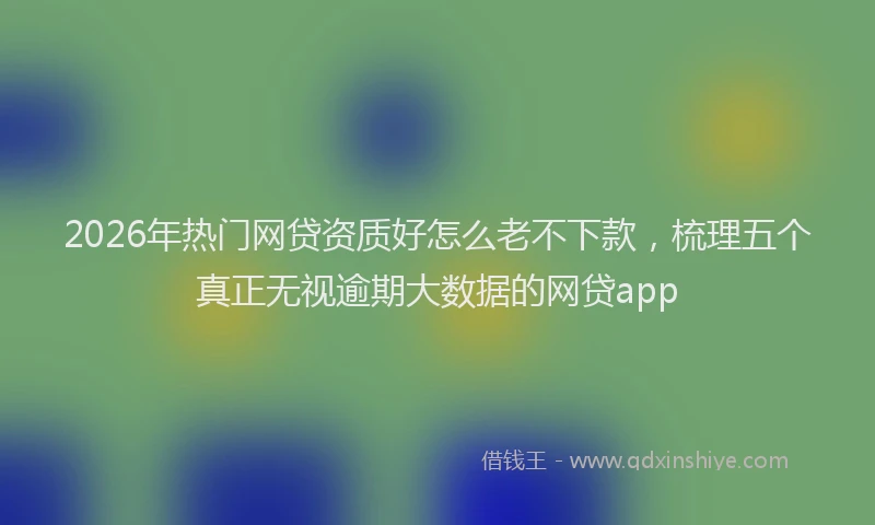 2026年热门网贷资质好怎么老不下款，梳理五个真正无视逾期大数据的网贷app