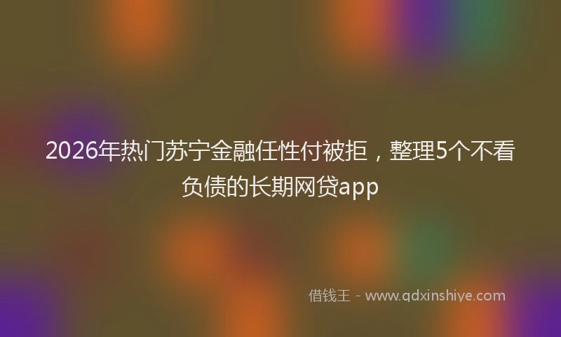 2026年热门苏宁金融任性付被拒，整理5个不看负债的长期网贷app