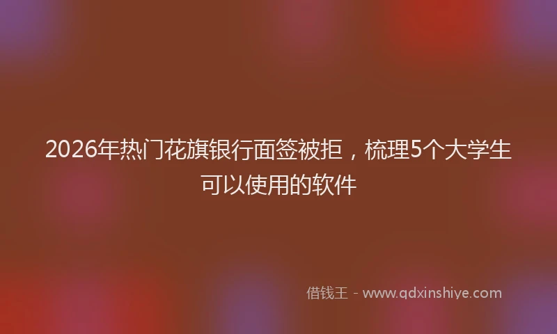 2026年热门花旗银行面签被拒，梳理5个大学生可以使用的软件