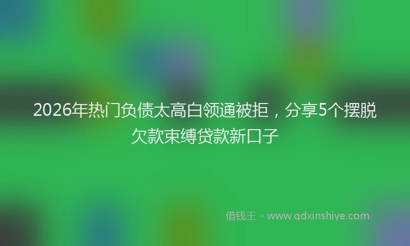2026年热门负债太高白领通被拒，分享5个摆脱欠款束缚贷款新口子