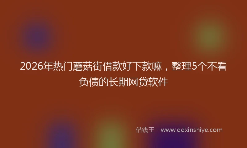 2026年热门蘑菇街借款好下款嘛，整理5个不看负债的长期网贷软件