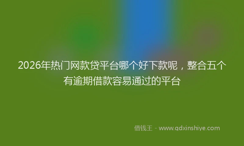 2026年热门网款贷平台哪个好下款呢，整合五个有逾期借款容易通过的平台