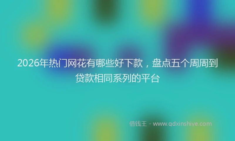 2026年热门网花有哪些好下款，盘点五个周周到贷款相同系列的平台