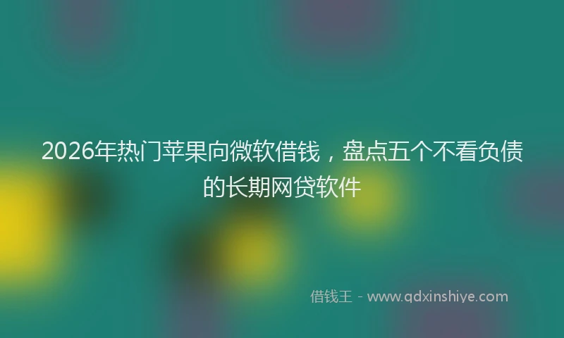 2026年热门苹果向微软借钱，盘点五个不看负债的长期网贷软件
