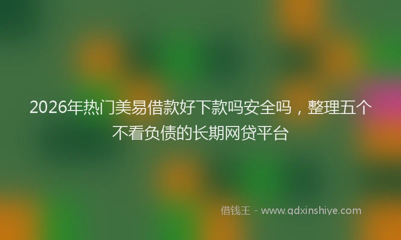 2026年热门美易借款好下款吗安全吗，整理五个不看负债的长期网贷平台