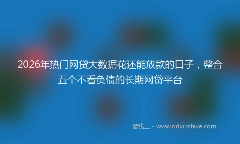 2026年热门网贷大数据花还能放款的口子，整合五个不看负债的长期网贷平台