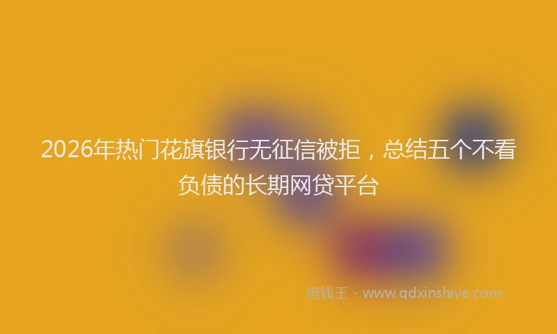 2026年热门花旗银行无征信被拒，总结五个不看负债的长期网贷平台