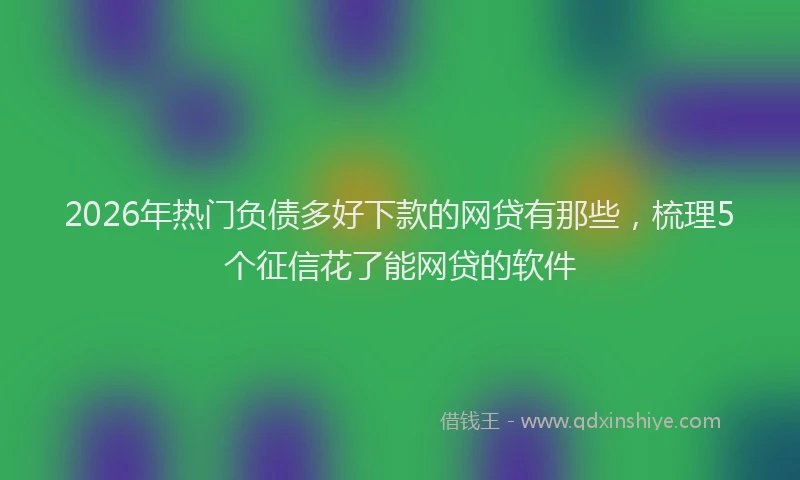 2026年热门负债多好下款的网贷有那些，梳理5个征信花了能网贷的软件
