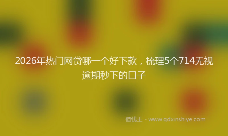 2026年热门网贷哪一个好下款，梳理5个714无视逾期秒下的口子