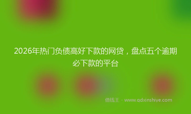 2026年热门负债高好下款的网贷,盘点五个逾期必下款的平台