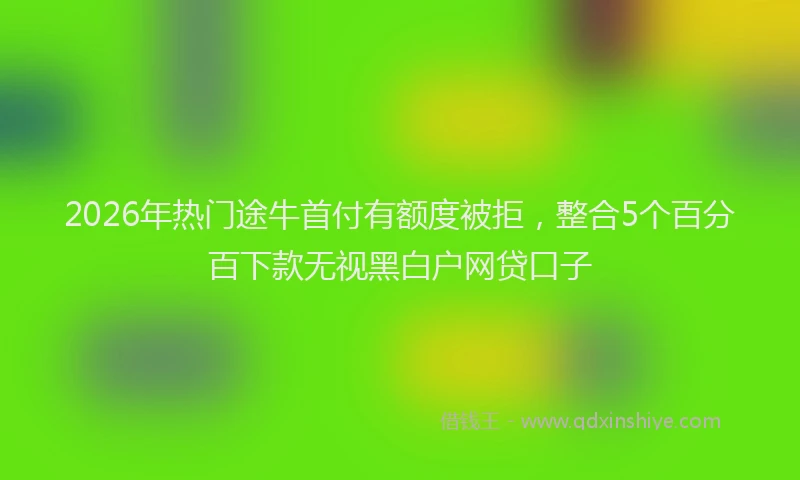 2026年热门途牛首付有额度被拒，整合5个百分百下款无视黑白户网贷口子