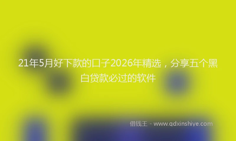 21年5月好下款的口子2026年精选，分享五个黑白贷款必过的软件