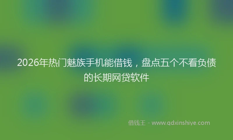 2026年热门魅族手机能借钱，盘点五个不看负债的长期网贷软件