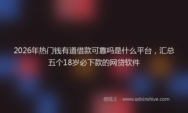 2026年热门钱有道借款可靠吗是什么平台，汇总五个18岁必下款的网贷软件