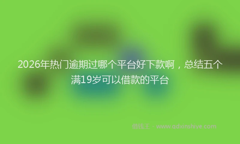 2026年热门逾期过哪个平台好下款啊，总结五个满19岁可以借款的平台