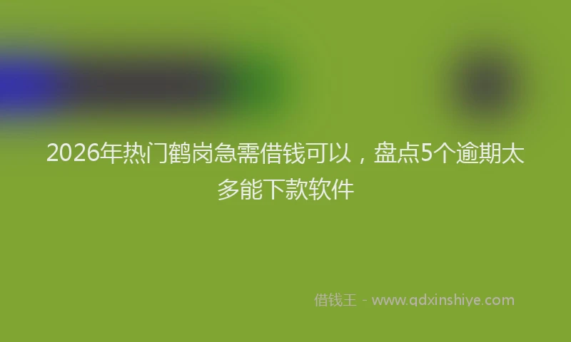 2026年热门鹤岗急需借钱可以，盘点5个逾期太多能下款软件
