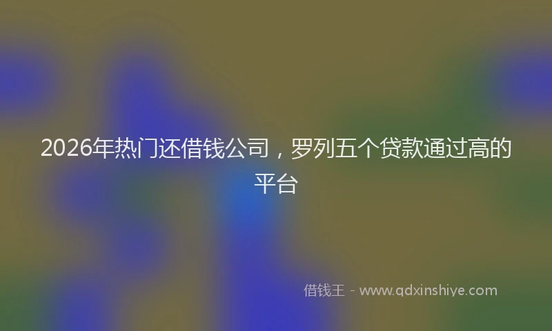 2026年热门还借钱公司，罗列五个贷款通过高的平台