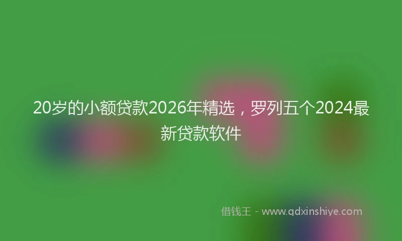 20岁的小额贷款2026年精选，罗列五个2024最新贷款软件
