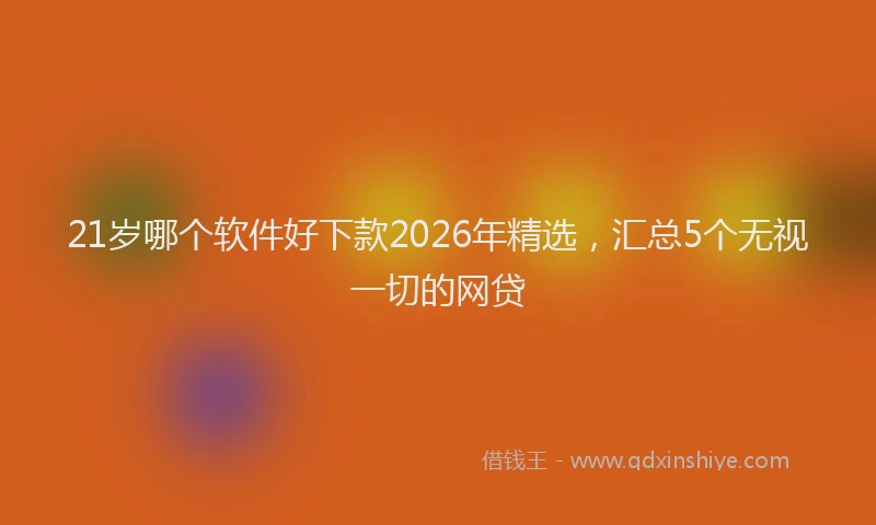 21岁哪个软件好下款2026年精选，汇总5个无视一切的网贷