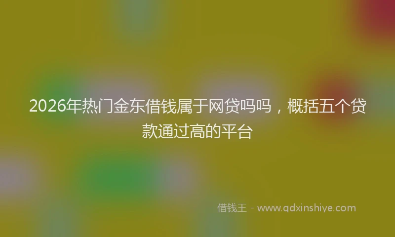 2026年热门金东借钱属于网贷吗吗，概括五个贷款通过高的平台