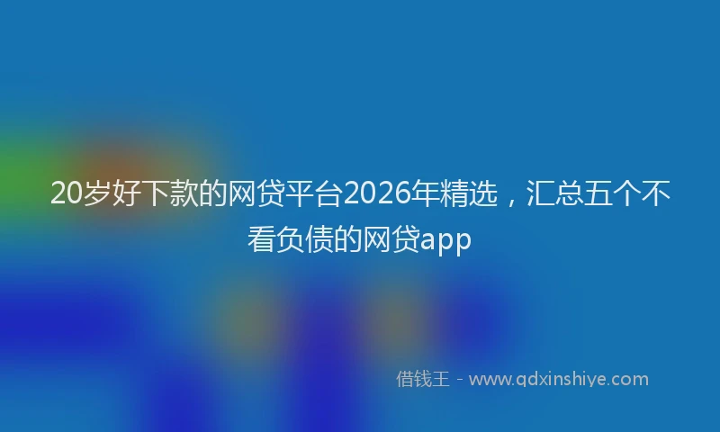 20岁好下款的网贷平台2026年精选，汇总五个不看负债的网贷app