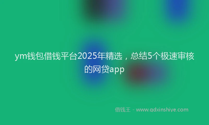 ym钱包借钱平台2025年精选，总结5个极速审核的网贷app