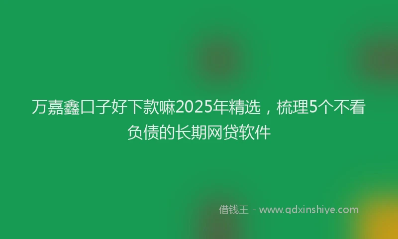万嘉鑫口子好下款嘛2025年精选，梳理5个不看负债的长期网贷软件