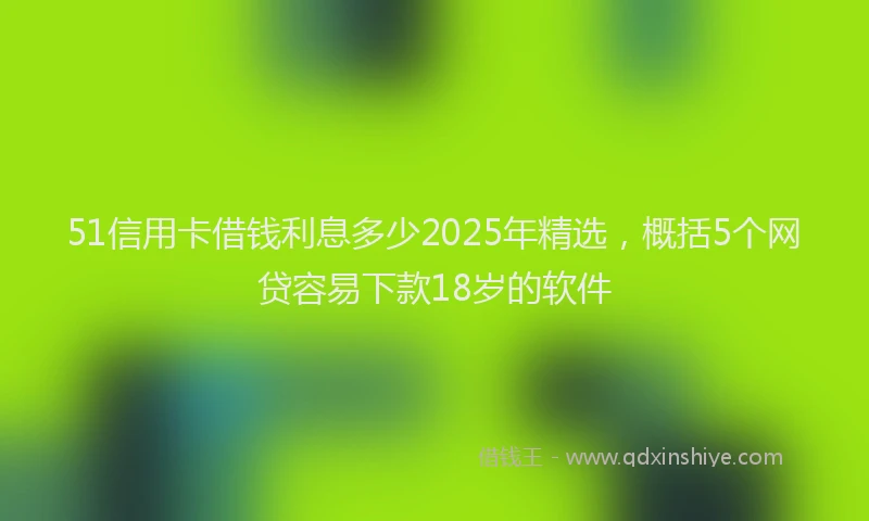 51信用卡借钱利息多少2025年精选,概括5个网贷容易下款18岁的软件