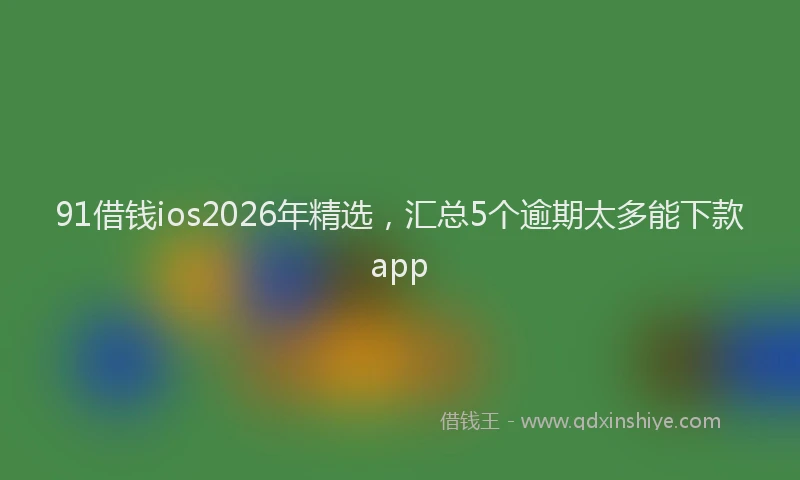 91借钱ios2026年精选，汇总5个逾期太多能下款app