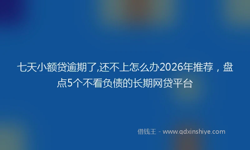 七天小额贷逾期了,还不上怎么办2026年推荐，盘点5个不看负债的长期网贷平台