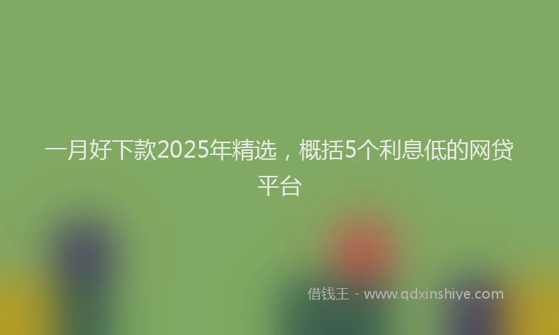 一月好下款2025年精选，概括5个利息低的网贷平台