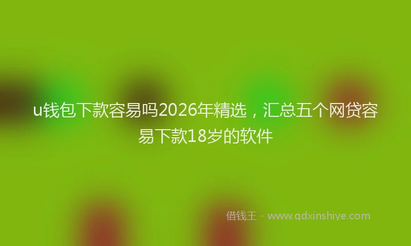 u钱包下款容易吗2026年精选，汇总五个网贷容易下款18岁的软件