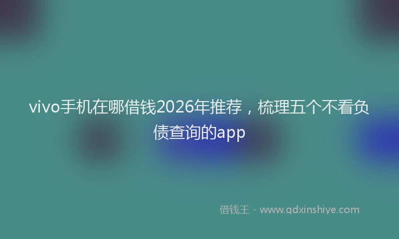 vivo手机在哪借钱2026年推荐，梳理五个不看负债查询的app